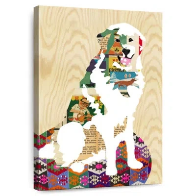 Ebern Designs Brampt Collage Pyrenees Dog In Yellow