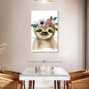 Ebern Designs Brampt Cute Sloth In Gray