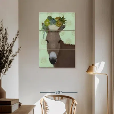Ebern Designs Brampt Donkey Succulent In Green