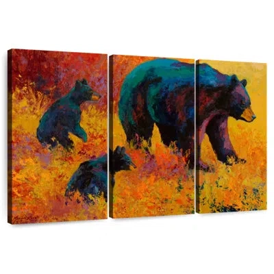 Ebern Designs Brampt Double Trouble Black Bear In Orange