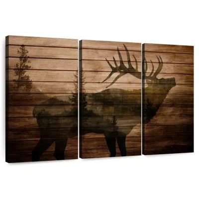 Ebern Designs Brampt Elk Woods I In Orange