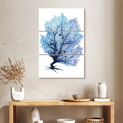 Ebern Designs Brampt Fan Coral Blue