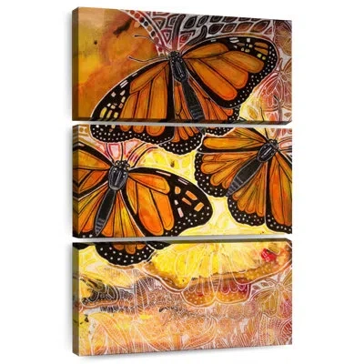 Ebern Designs Brampt Flight Of The Monarch In Orange