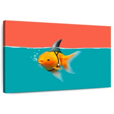Ebern Designs Brampt Goldfish As A Shark In Orange