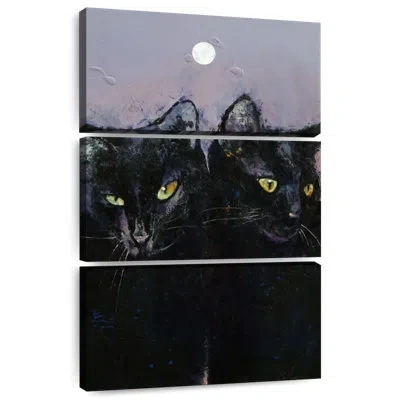Ebern Designs Brampt Gothic Cats In Black