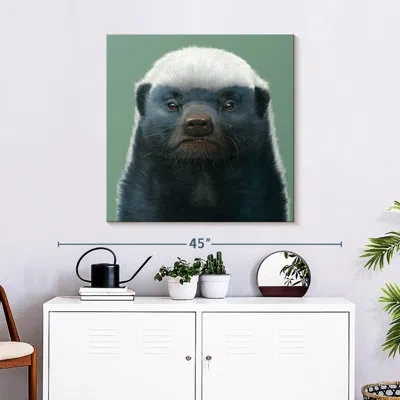 Ebern Designs Brampt Honey Badger Portrait