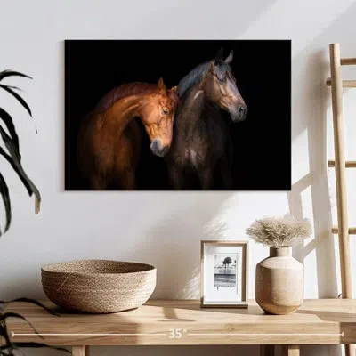 Ebern Designs Brampt Horse Duo In Brown
