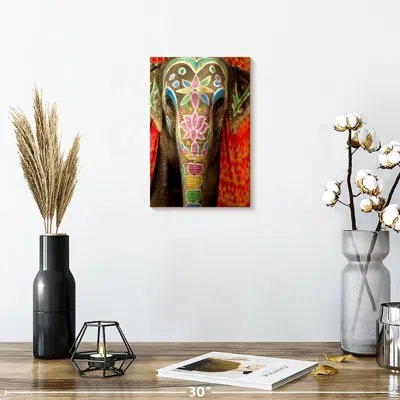 Ebern Designs Brampt Indian Festival Elephant In Brown