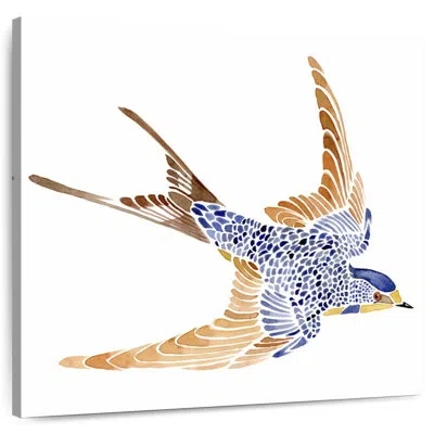 Ebern Designs Brampt Jeweled Barn Swallow I In Brown