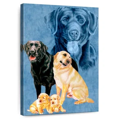 Ebern Designs Brampt Labrador Retrievers In Blue