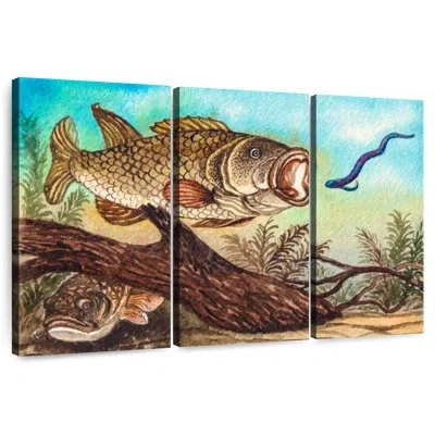 Ebern Designs Brampt Largemouth Bass In Blue
