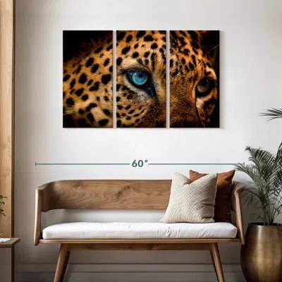 Ebern Designs Brampt Leopard Eyeing Prey In Orange