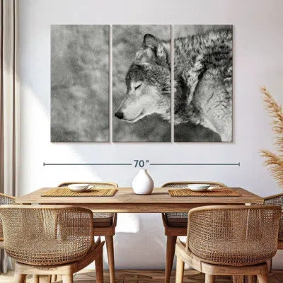 Ebern Designs Brampt Let It Snow I In Gray