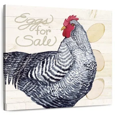 Ebern Designs Brampt Life On The Farm Chicken In Black