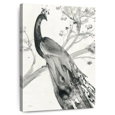 Ebern Designs Brampt Majestic Peacock Painting Ii