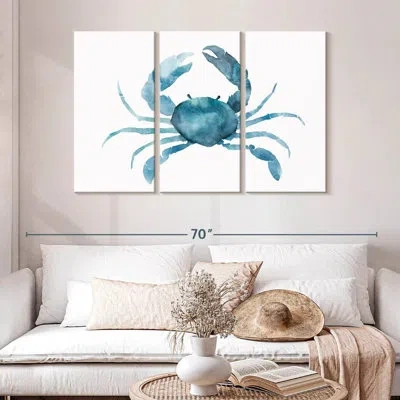 Ebern Designs Brampt Marine Blue Crab