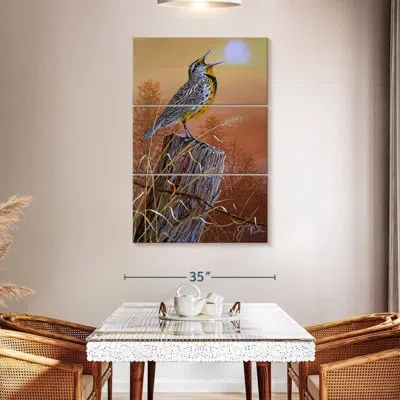 Ebern Designs Brampt Meadowlark In Orange