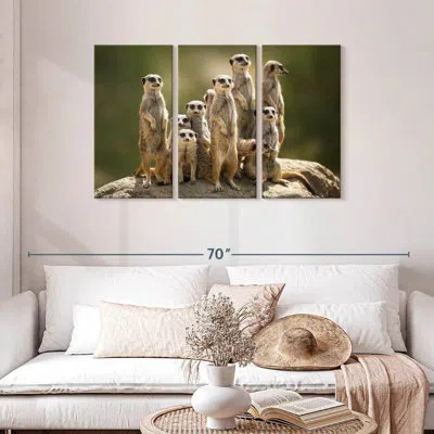 Ebern Designs Brampt Meerkat Family