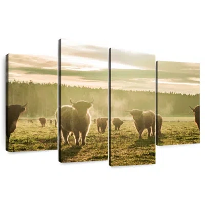 Ebern Designs Brampt Misty Highland Cattle