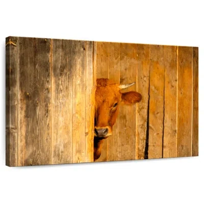 Ebern Designs Brampt Murnau-werdenfels Cow In Yellow