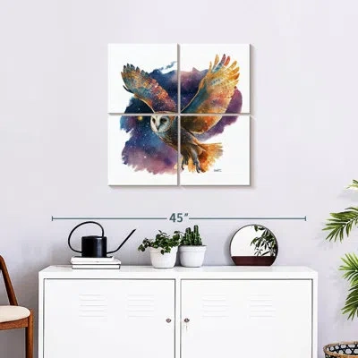 Ebern Designs Brampt Owl Flying Free