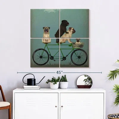 Ebern Designs Brampt Pug Tandem In Blue