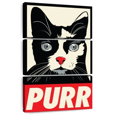 Ebern Designs Brampt Purr Propaganda In Black