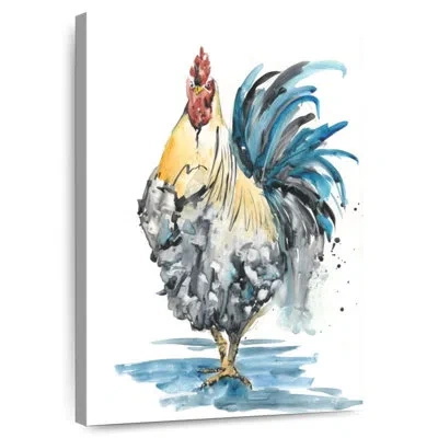 Ebern Designs Brampt Rooster Splash Ii In White