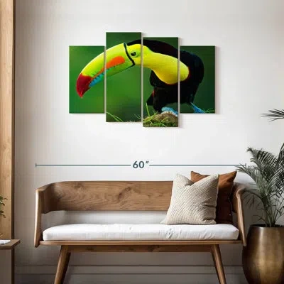 Ebern Designs Brampt Sulfur Breasted Toucan In Yellow