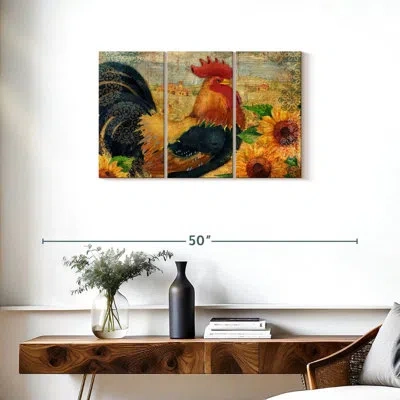 Ebern Designs Brampt Sunflower Roost In Orange