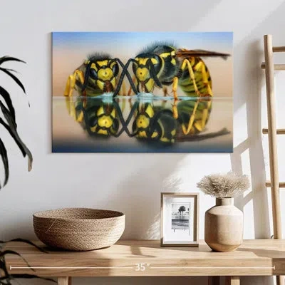 Ebern Designs Brampt Two Wasps On Glass Table