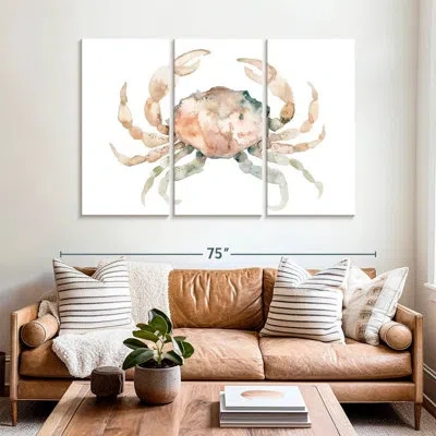 Ebern Designs Brampt White Crab In Orange