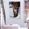 Ebern Designs Brampt Winter Leopard In Brown