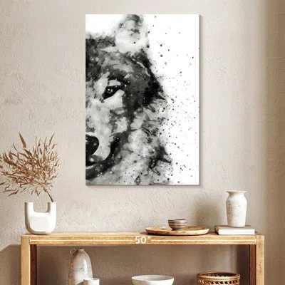 Ebern Designs Brampt Wolf At Attention