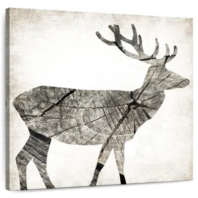 Ebern Designs Brampt Wood Deer