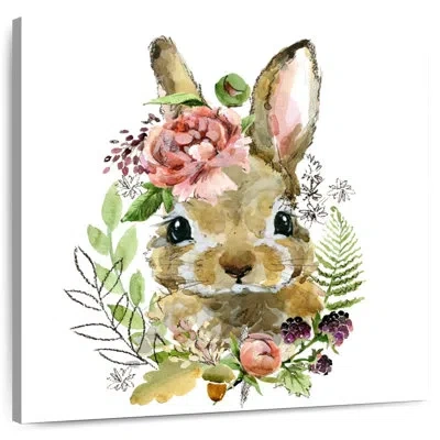 Ebern Designs Crowle Cute Spring Bunny