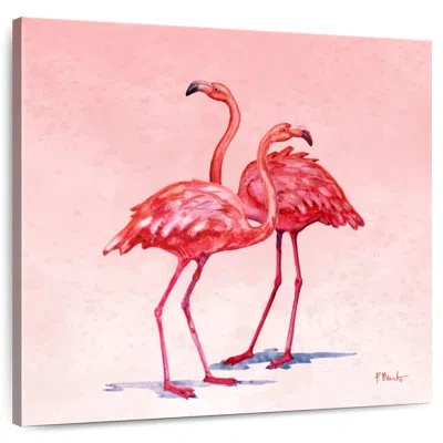 Ebern Designs Crowle Hilo Flamingos Ii In Pink