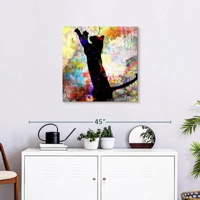 Ebern Designs Crowle Playful Kitty I