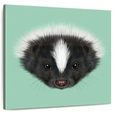 Ebern Designs Crowle Skunk Head In Beige