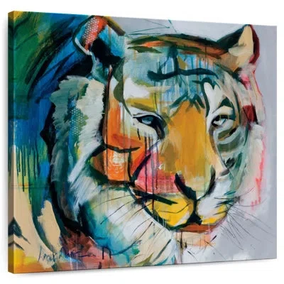 Ebern Designs Crowle Tiger Tiger In Black