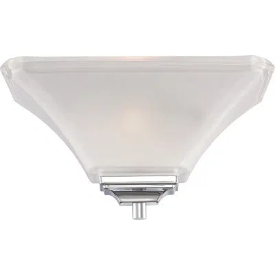 Ebern Designs Edington 1-light Wall Sconce In Polished Chrome;frosted