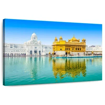 Ebern Designs Harpa Reflection Of The Golden Temple In Blue