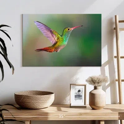 Ebern Designs Iridescent Hummingbird In Beige