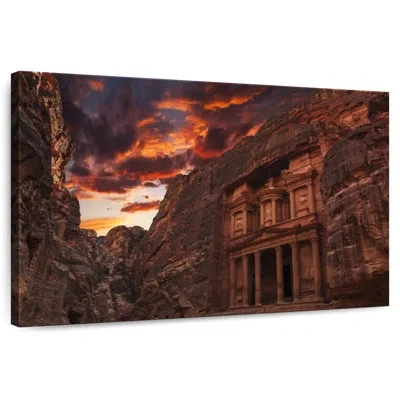 Ebern Designs Kavia Al Khazneh At Sunset In Brown