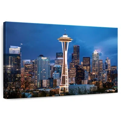 Ebern Designs Kavia Space Needle Seattle In Blue