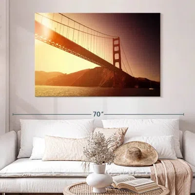Ebern Designs Lilie Alluring Golden Gate Bridge In Brown