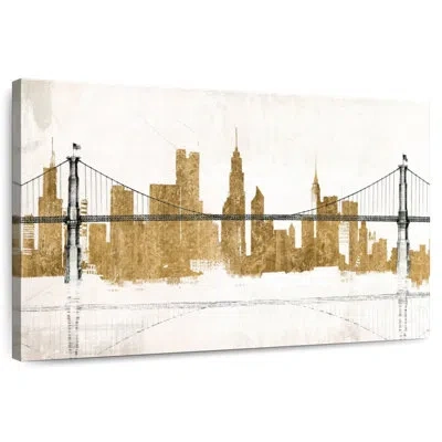 Ebern Designs Lilie Bridge And Skyline Gold