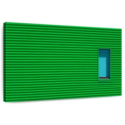 Ebern Designs Lilie Bright Green Building