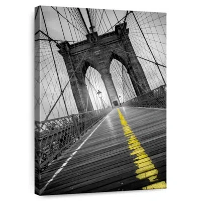 Ebern Designs Lilie Brooklyn Bridge Pop In Gray