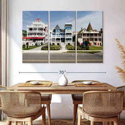 Ebern Designs Lilie Cape May Victorian Houses In Blue
